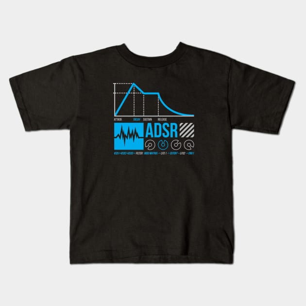 ADSR Kids T-Shirt by Synthshirt